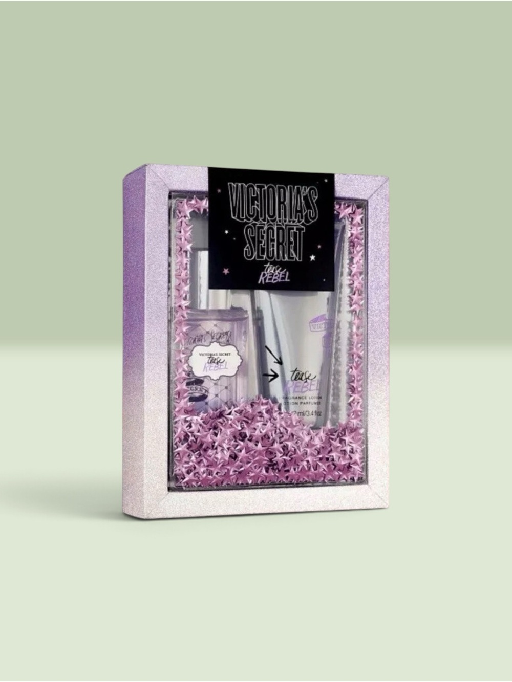 Victoria's Secret Tease Rebel Pink Gift Set with Shimmer Box